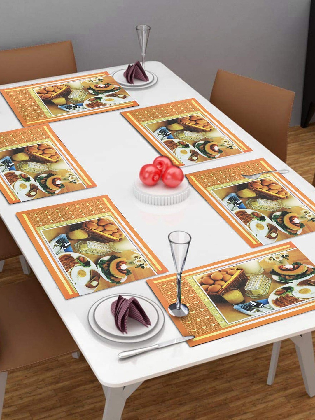 

Dakshya Industries Yellow 6 Pieces Rectangular Table Placemats