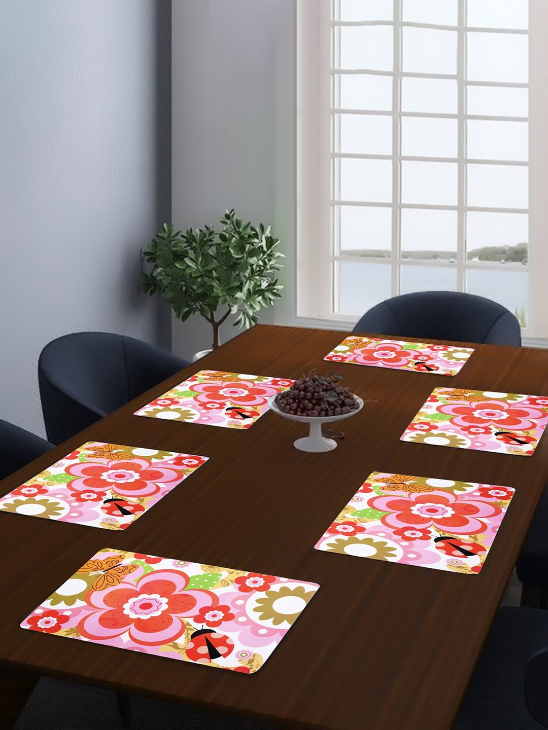 

Dakshya Industries Pink 6-Pieces Rectangular Table Placemats