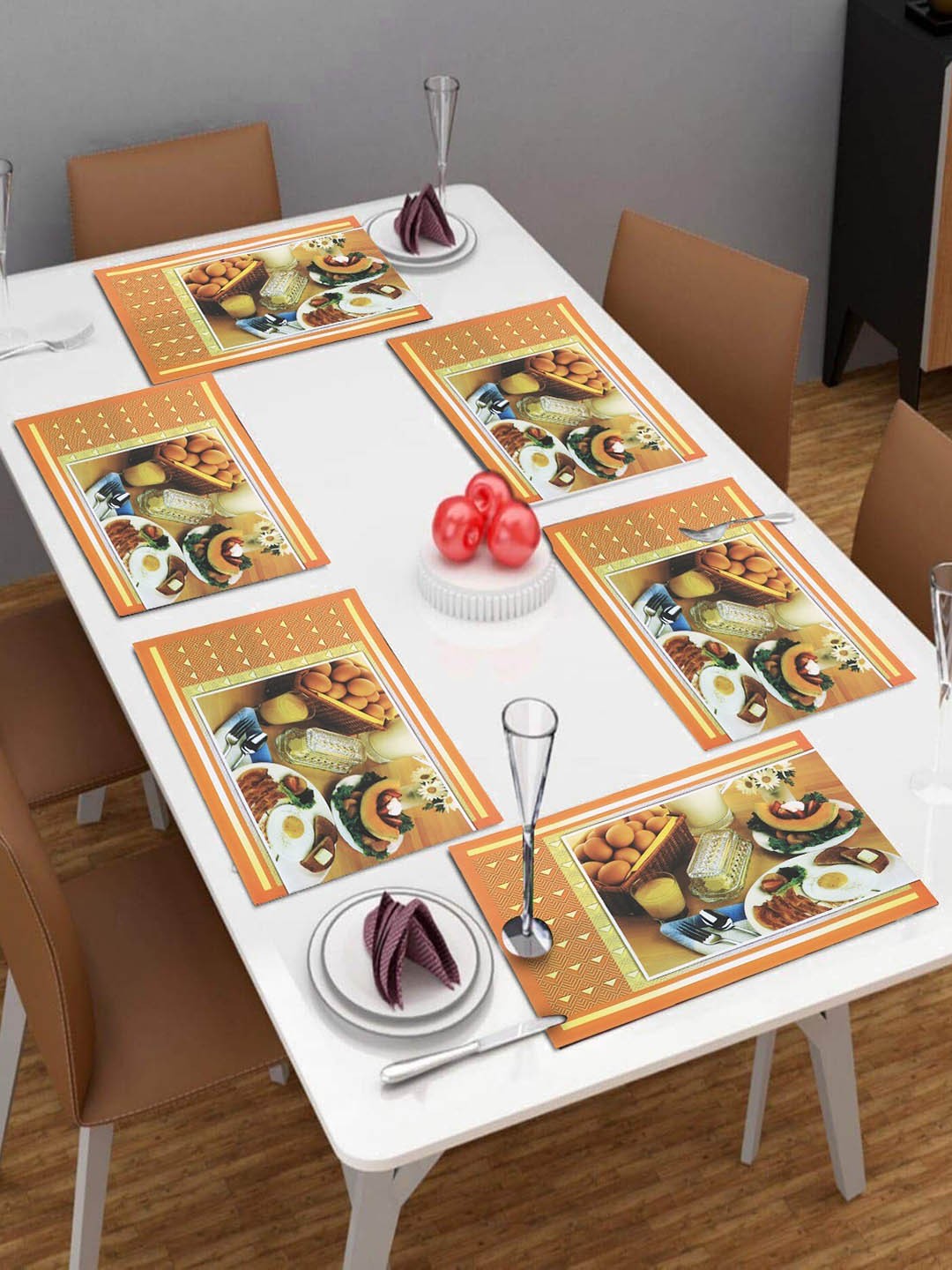 

Dakshya Industries Yellow 6 Pieces Rectangular Table Placemats