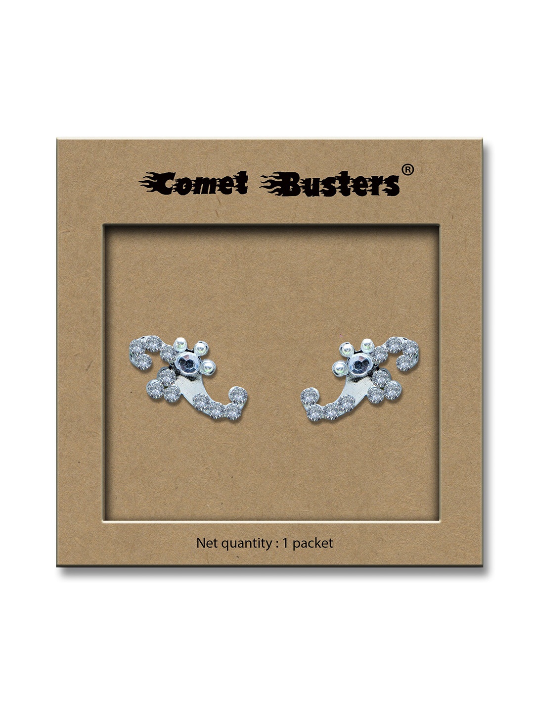 

Comet Busters 2 Pcs Eye Stickers - Silver-Toned