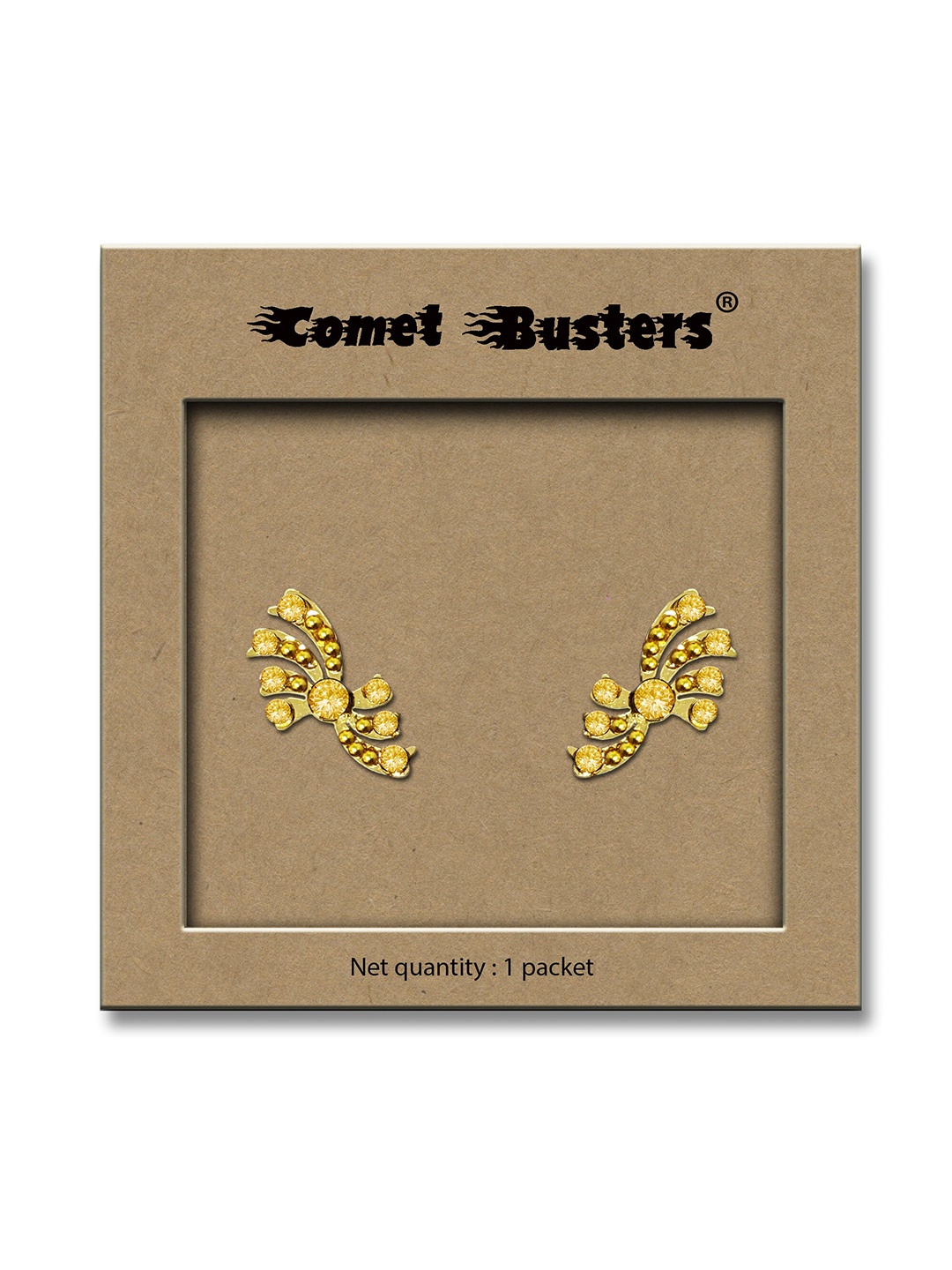 

Comet Busters Set Of 2 Face Gems Rave Eyes Decoration Eye Bindi, Gold