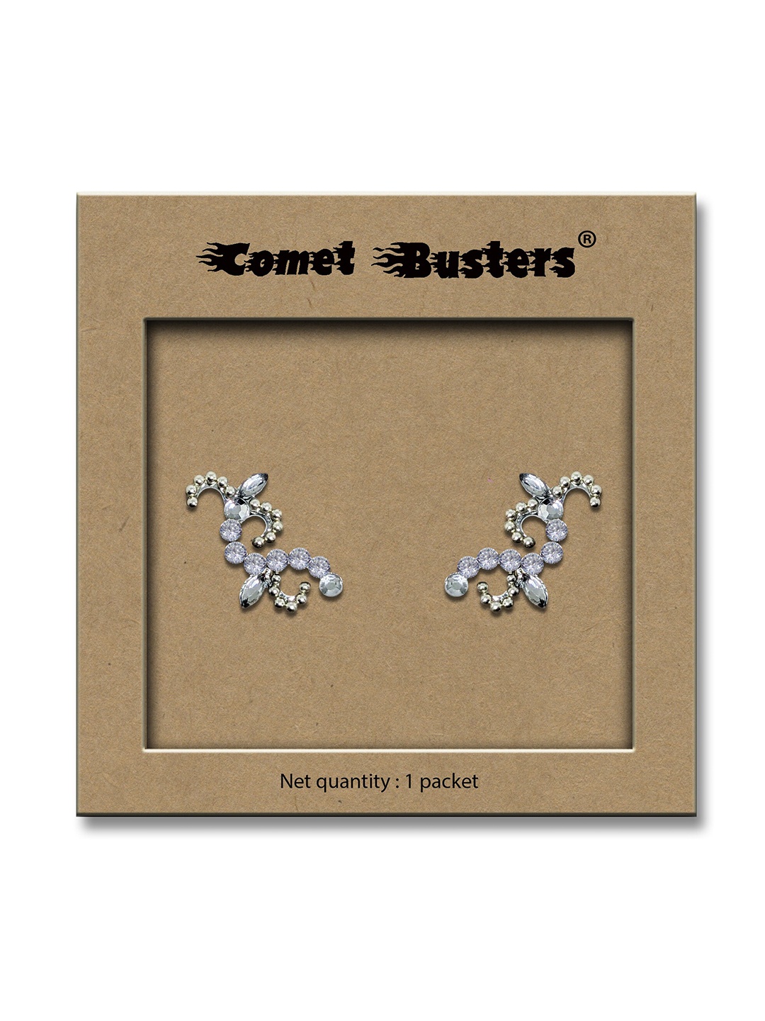 Comet Busters Rave Eyes Decoration Bindi, Silver