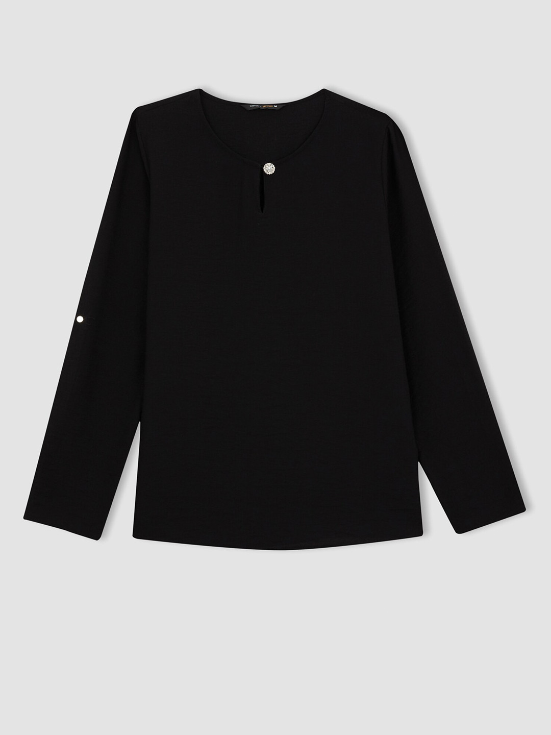 

DeFacto Round Neck Regular Top, Black