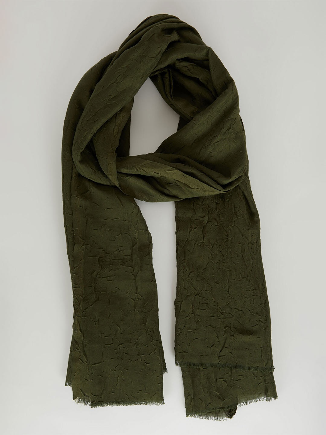 

DeFacto Women Textured Scarf, Green