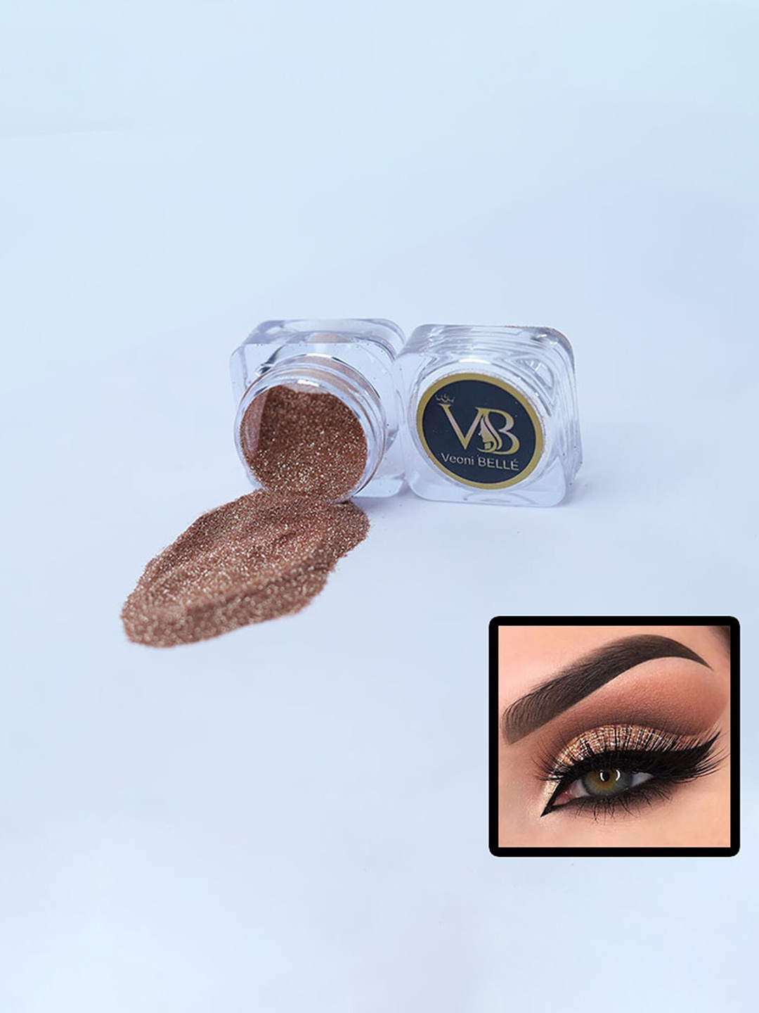 

Veoni BELLE Holographic Ultra Fine Iridescent Laser Glitter Eyeshadow 5g - Rose Gold