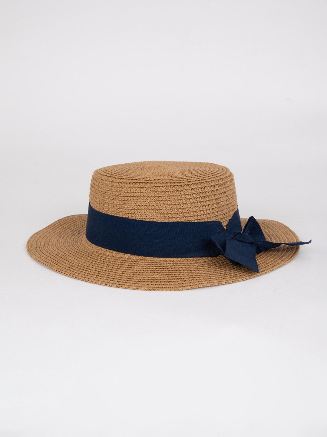 

DeFacto Women Basket Weave Sun Hat with Ribbon Detail, Brown
