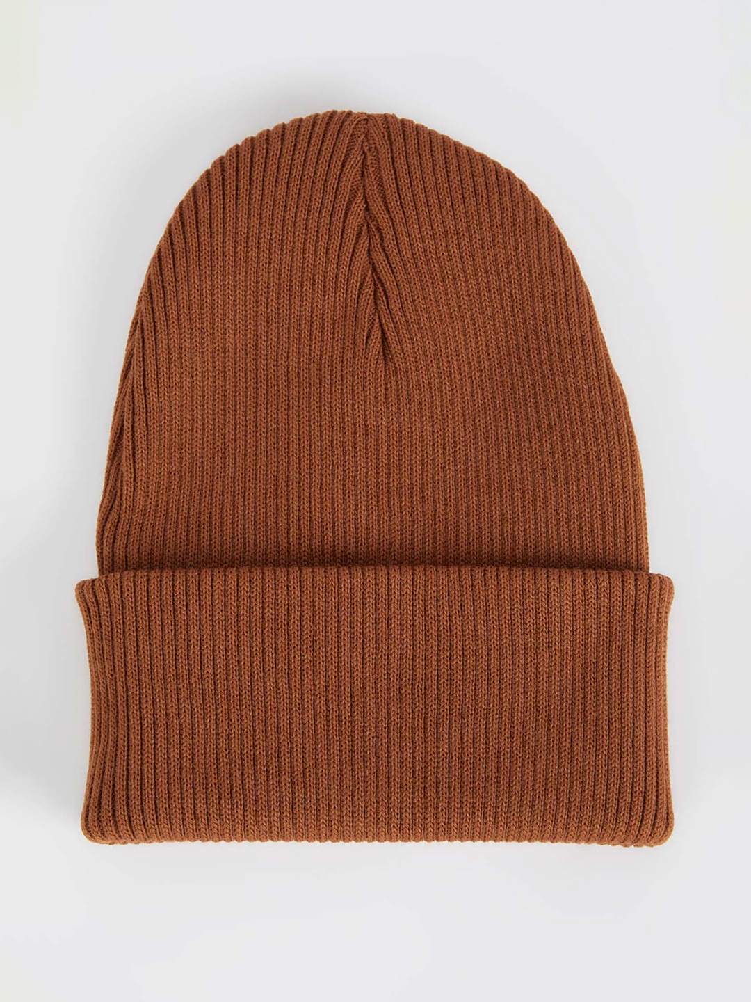 

DeFacto Women Solid Beanie, Brown