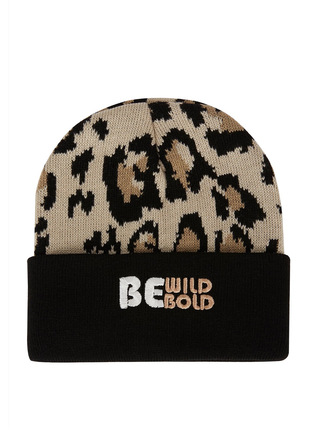 

DeFacto Women Animal Printed Pure Acrylic Beanie, Beige