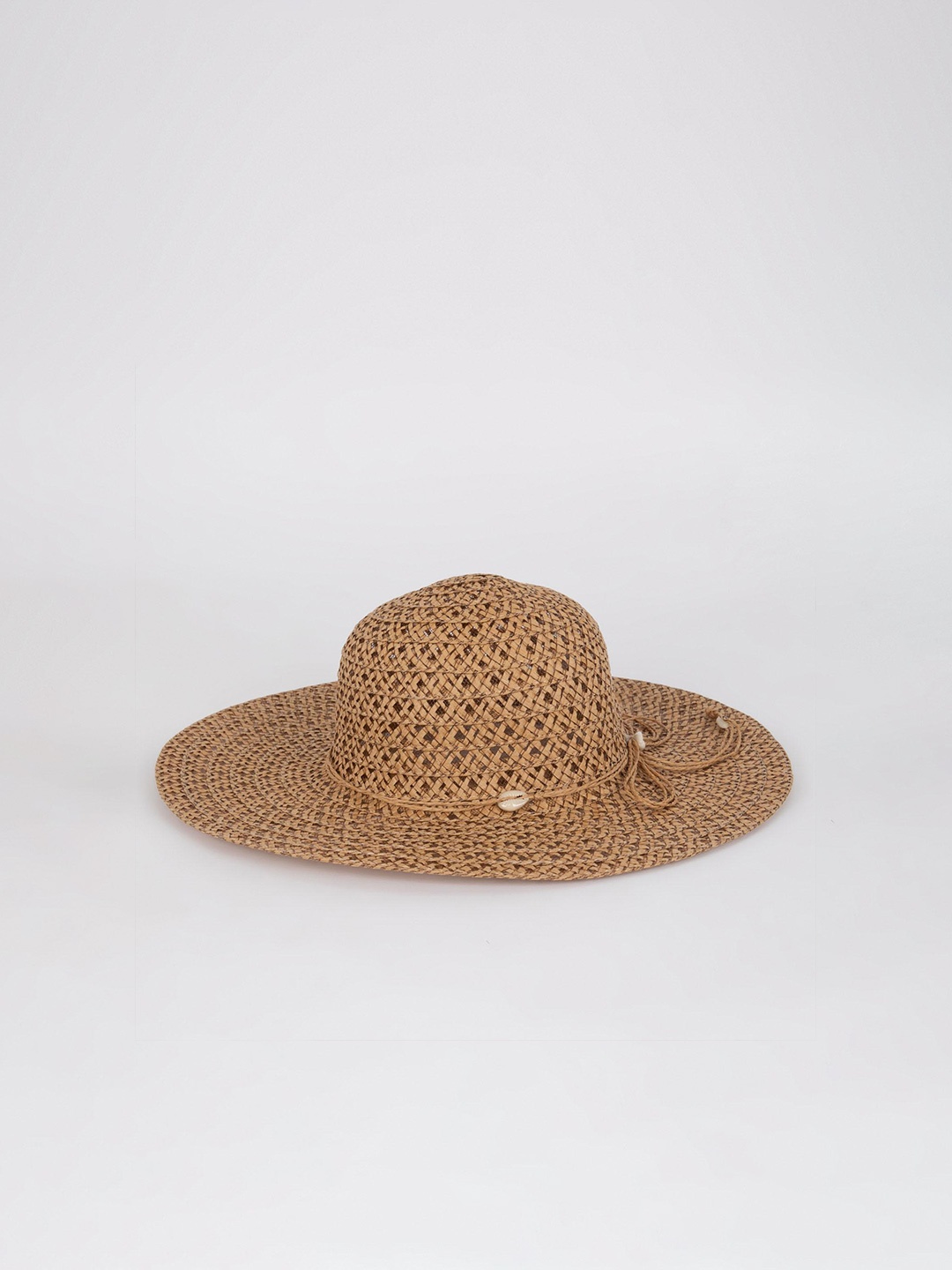 

DeFacto Women Basket Weave Sun Hat, Brown
