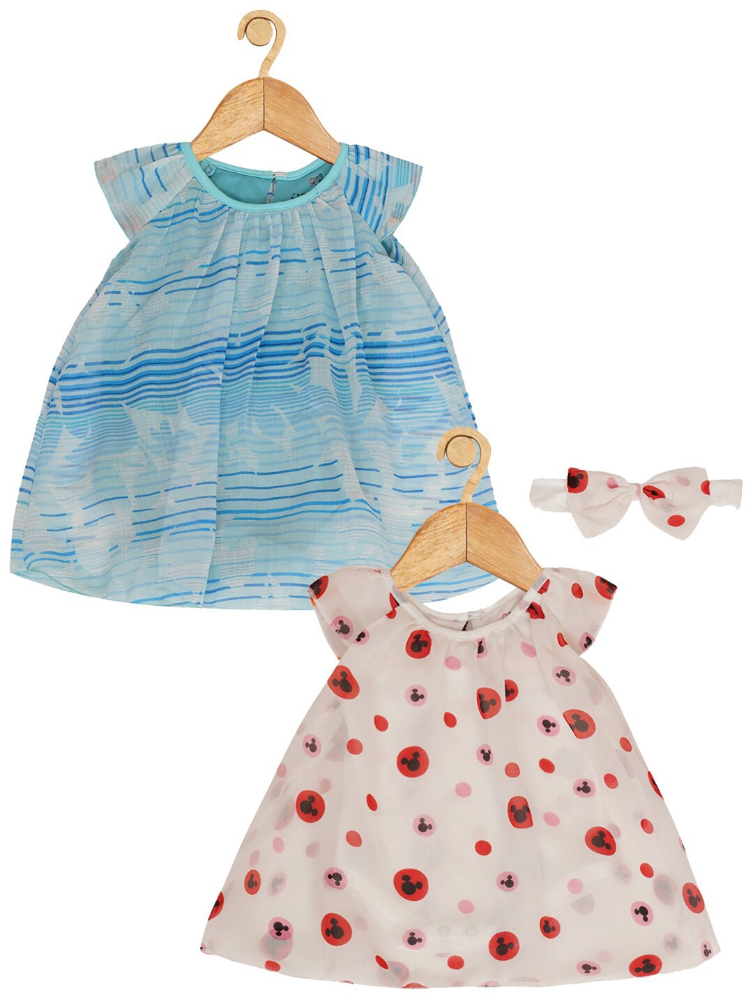 

Creative Kids Girls Pack Of 2 Striped A-Line Dress, White
