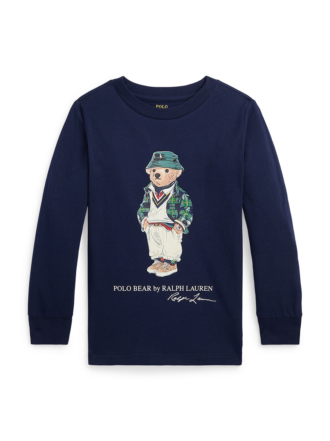 

Polo Ralph Lauren Boys Graphic Printed Pure Cotton T-Shirt, Navy blue