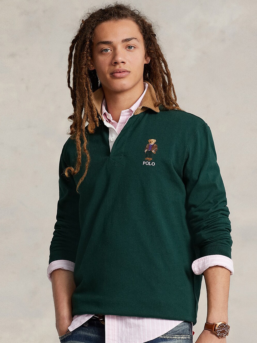 

Polo Ralph Lauren Classic Fit Polo Collar Pure Cotton T-shirt, Green
