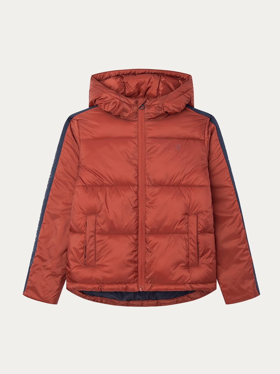 

HACKETT LONDON Boys Hooded Longline Padded Jacket, Red