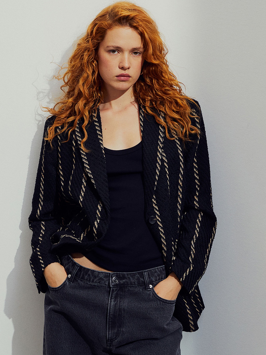 

H&M Oversized Blazer, Black