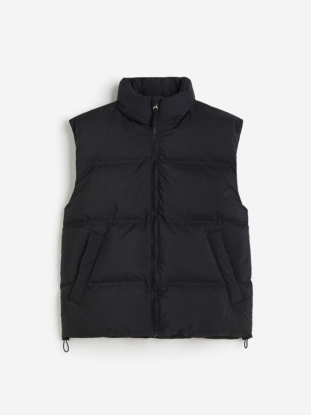 

H&M Water-Repellent Puffer Gilet, Black