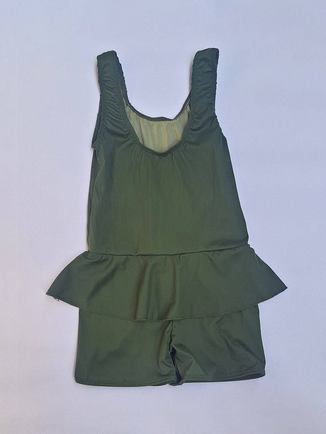 

Apraa & Parma Girls Swimming Dress With Attached Shorts, Green