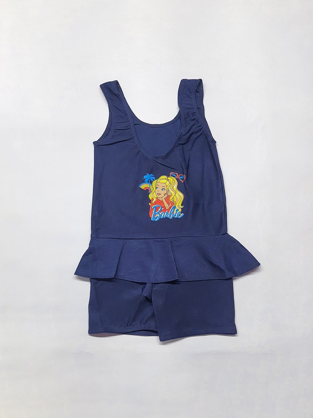 

Apraa & Parma Girls Barbie Printed Legsuit, Navy blue
