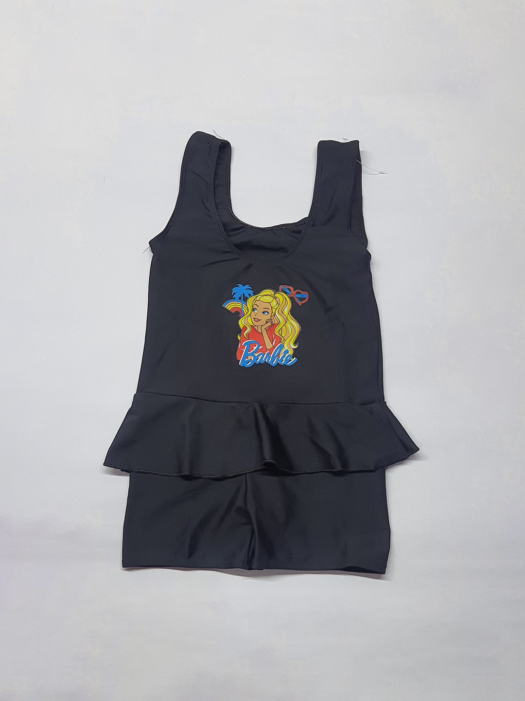 

Apraa & Parma Girls Barbie Printed Legsuit, Black