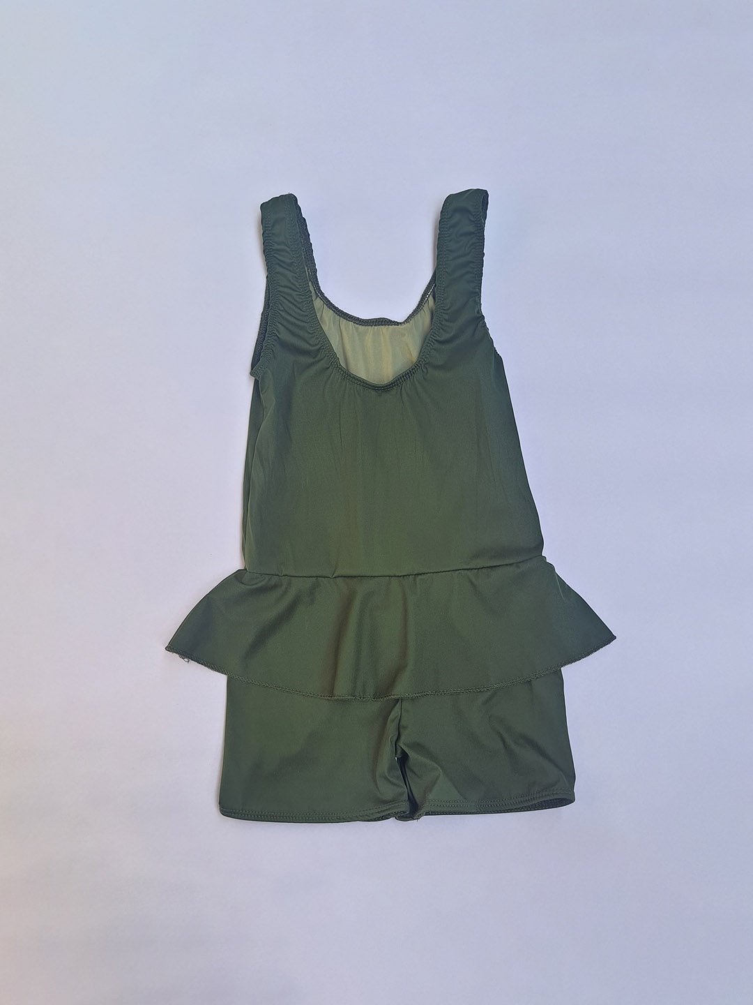 

Apraa & Parma Girls Swimming Dress With Attached Shorts, Green