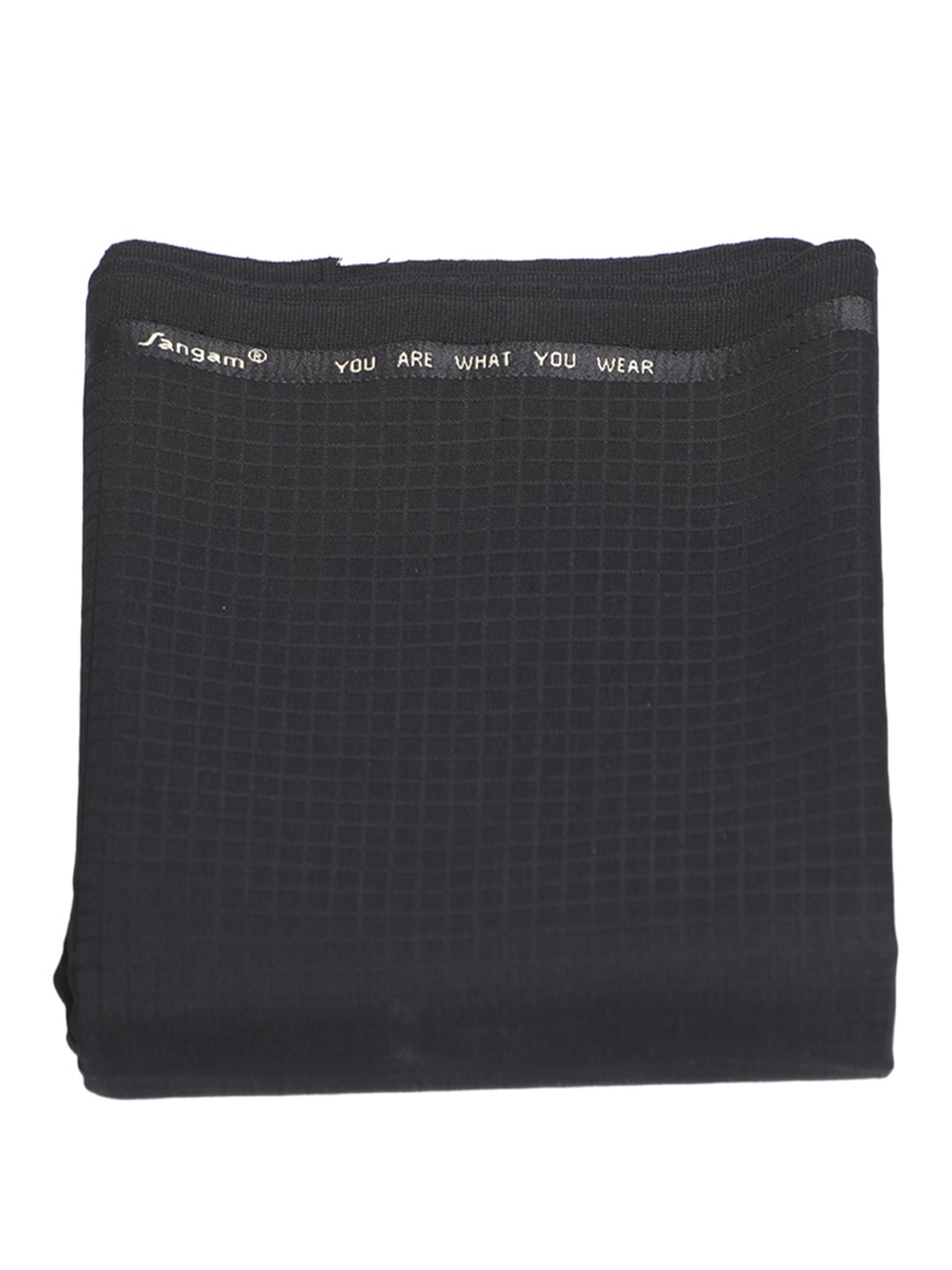 

SANGAM Men Checked Unstitched Trouser Clothing Fabric, Black