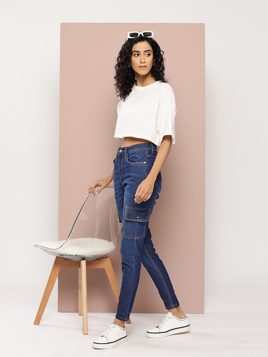 

Harvard Women Skinny Fit Stretchable Jeans, Blue