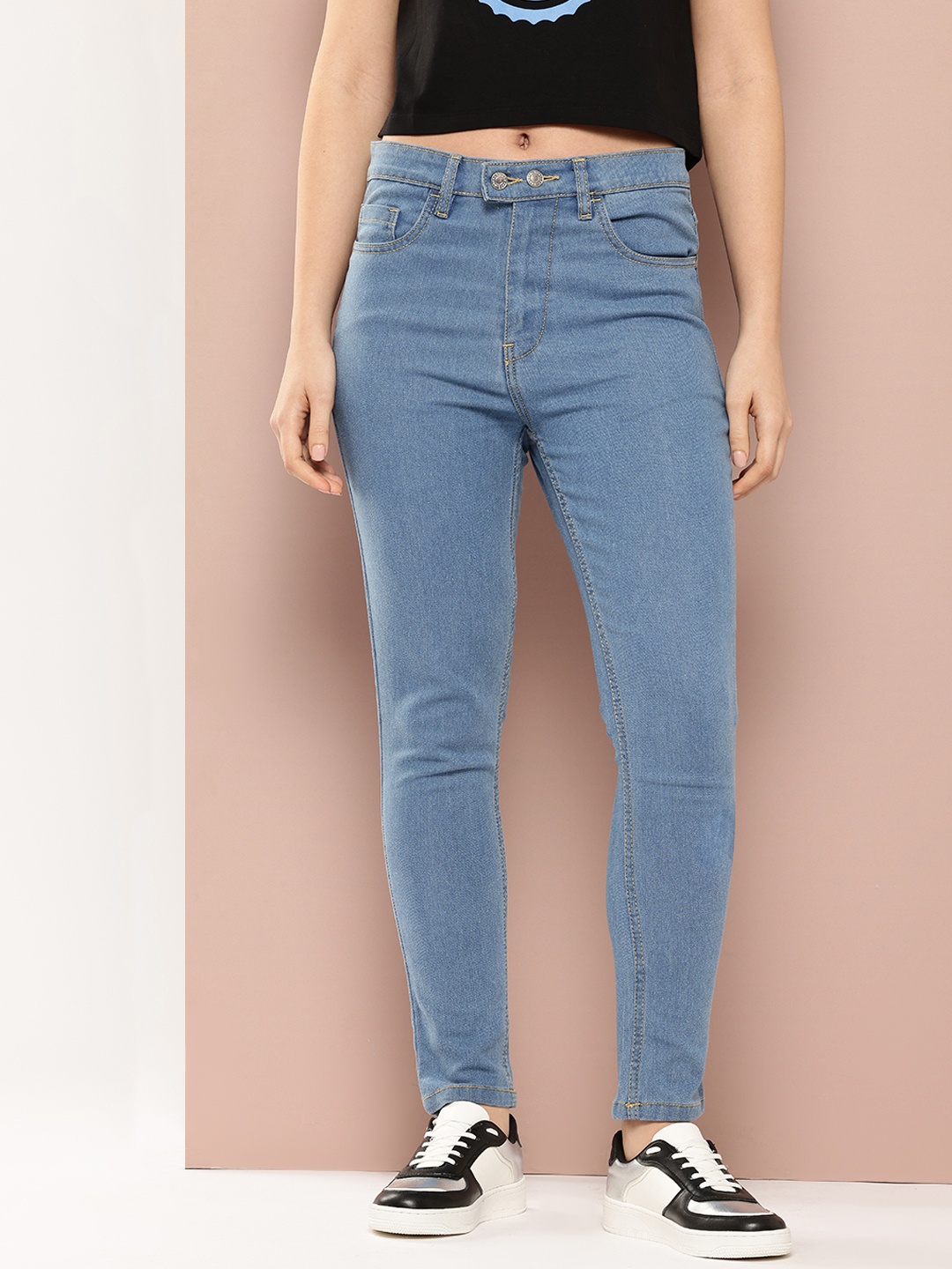 

Harvard Women Super Skinny Fit Stretchable Jeans, Blue