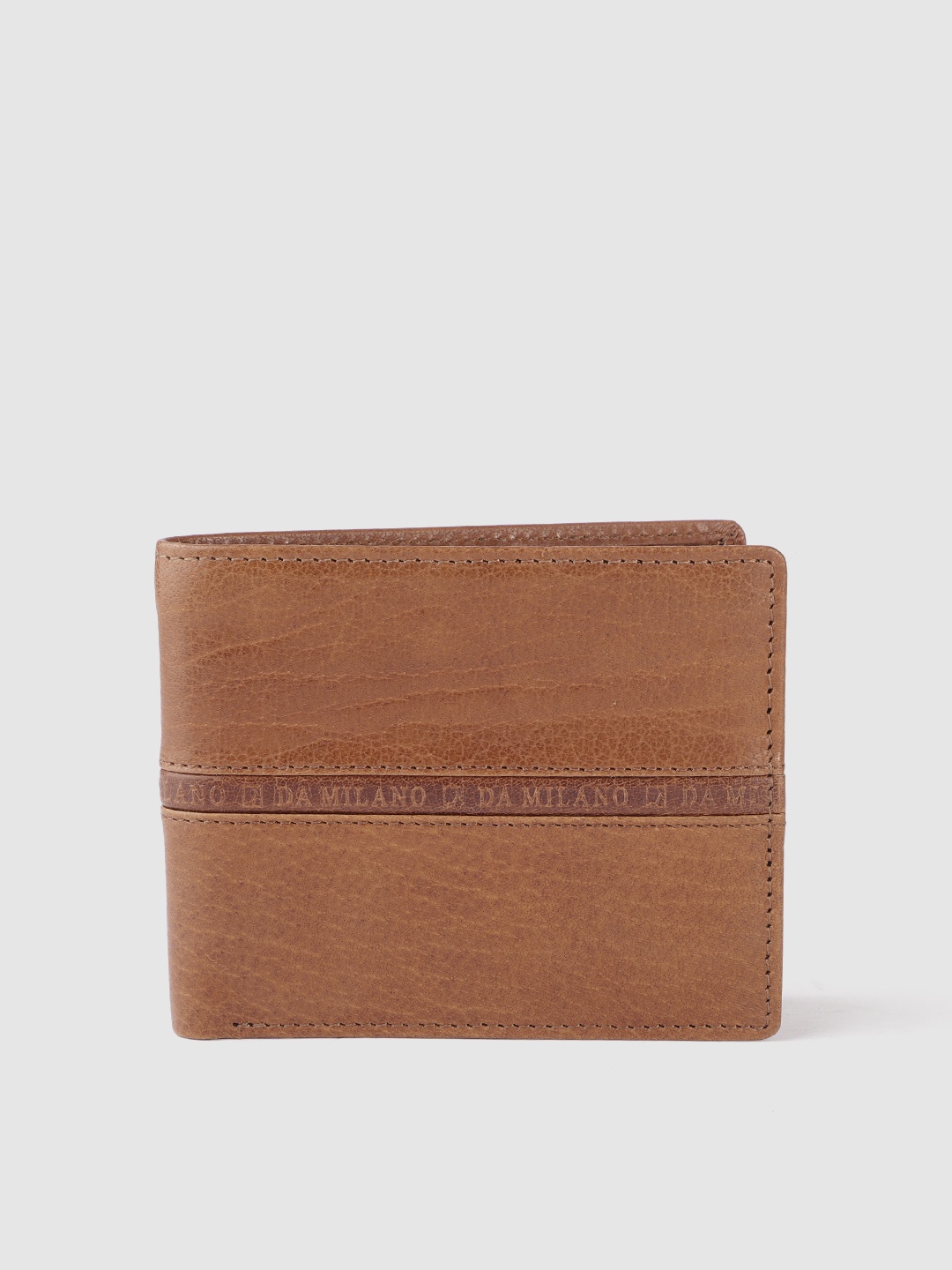 

Da Milano Men Leather Two Fold Wallet, Brown