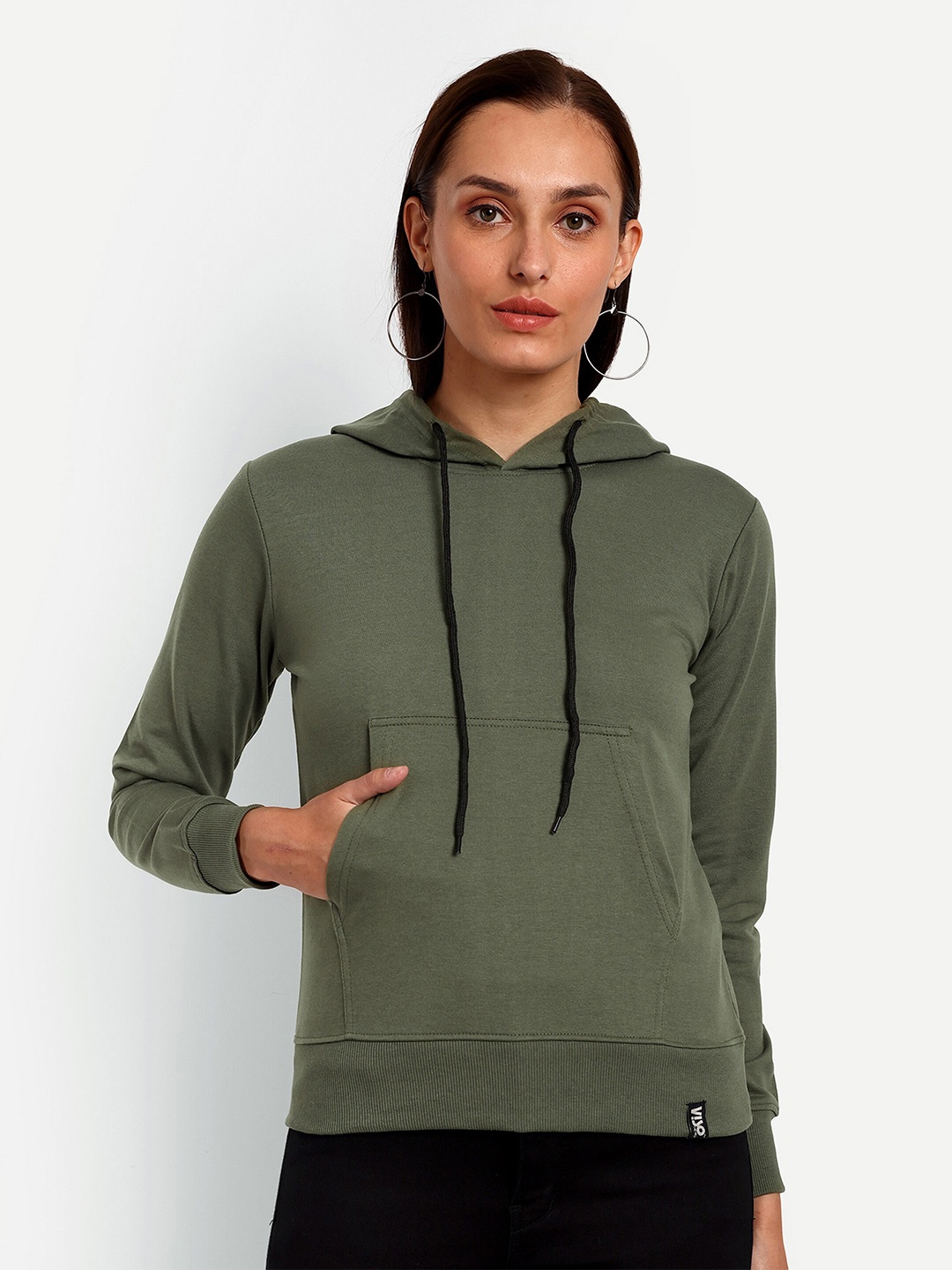

VISO Hooded Pullover Sweatshirts, Olive