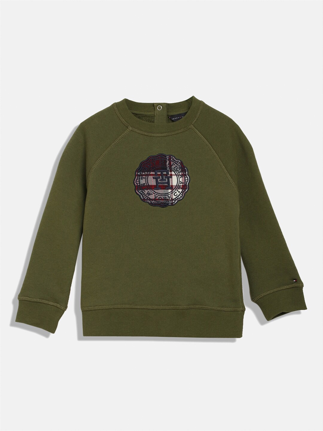 

Tommy Hilfiger Boys Cotton Pullover Sweatshirt, Green