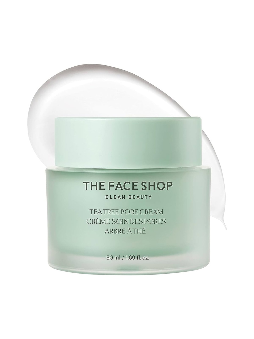 

The Face Shop Clean Beauty Tea Tree Pore Cream for Acne Prone & Sensitive Skin - 50ml, Transparent