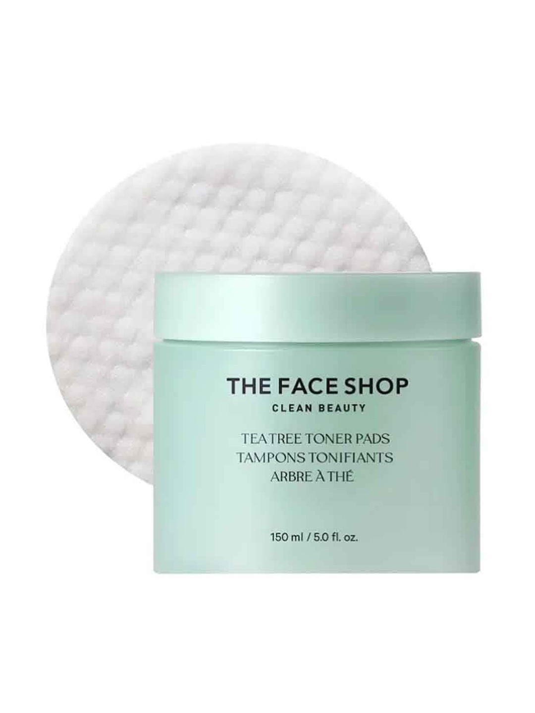 

The Face Shop Clean Beauty Tea Tree Toner Pads - 150ml, Green