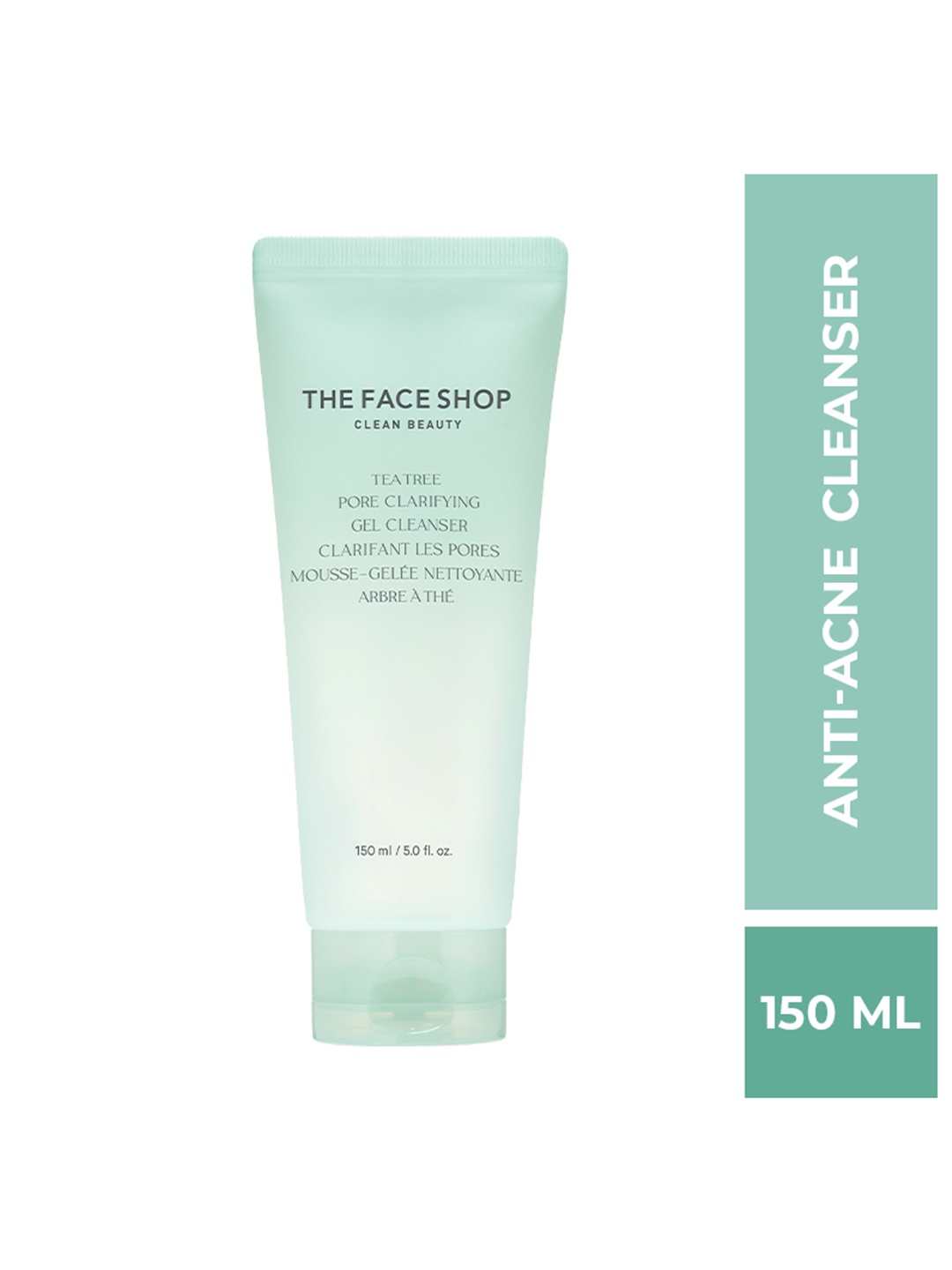 

The Face Shop Clean Beauty Tea Tree Pore Clarifying Gel Cleanser - 150ml, Transparent