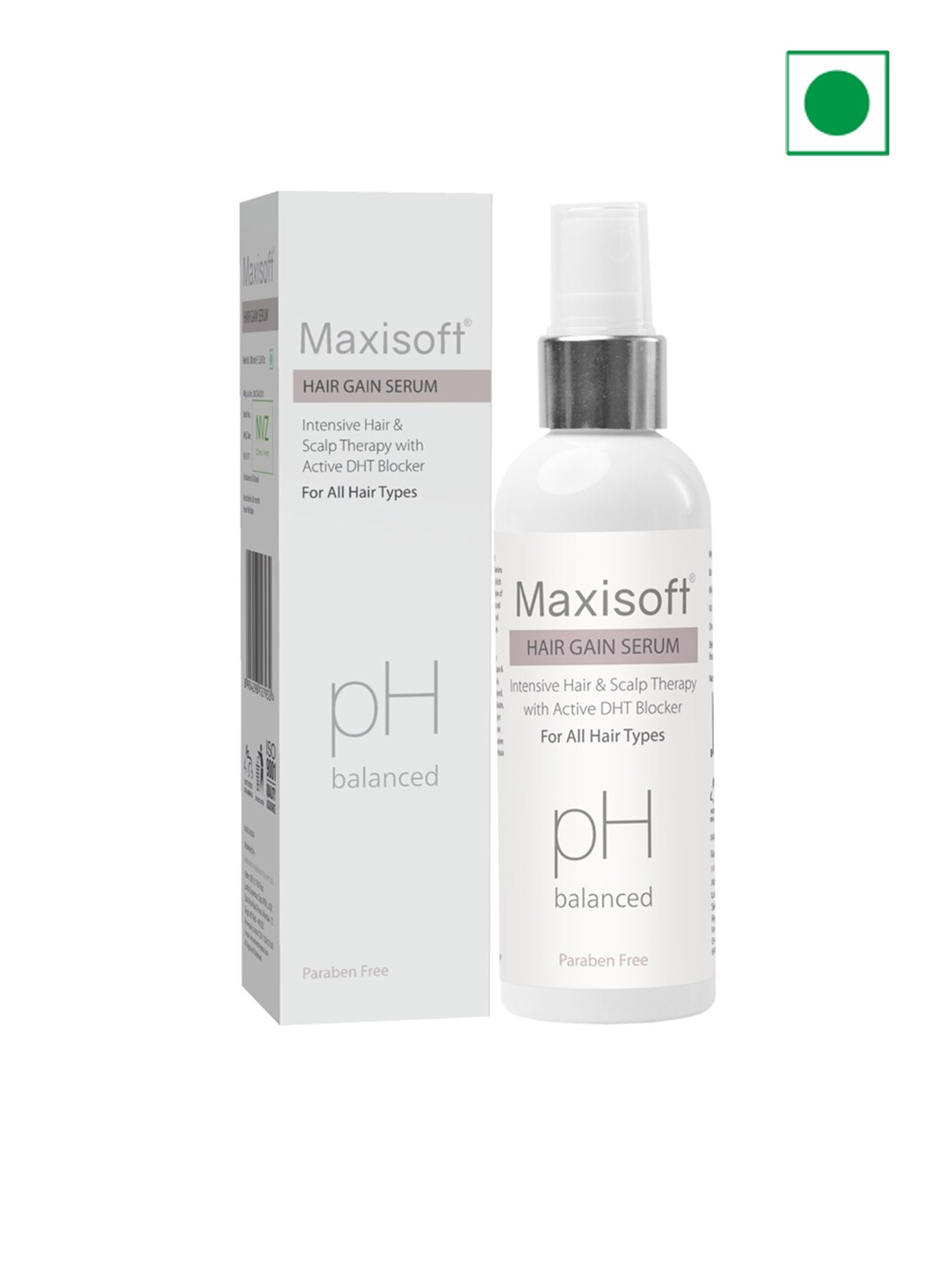 

Maxisoft Hair Gain Serum with Active DHT Blocker - 100 ml, White