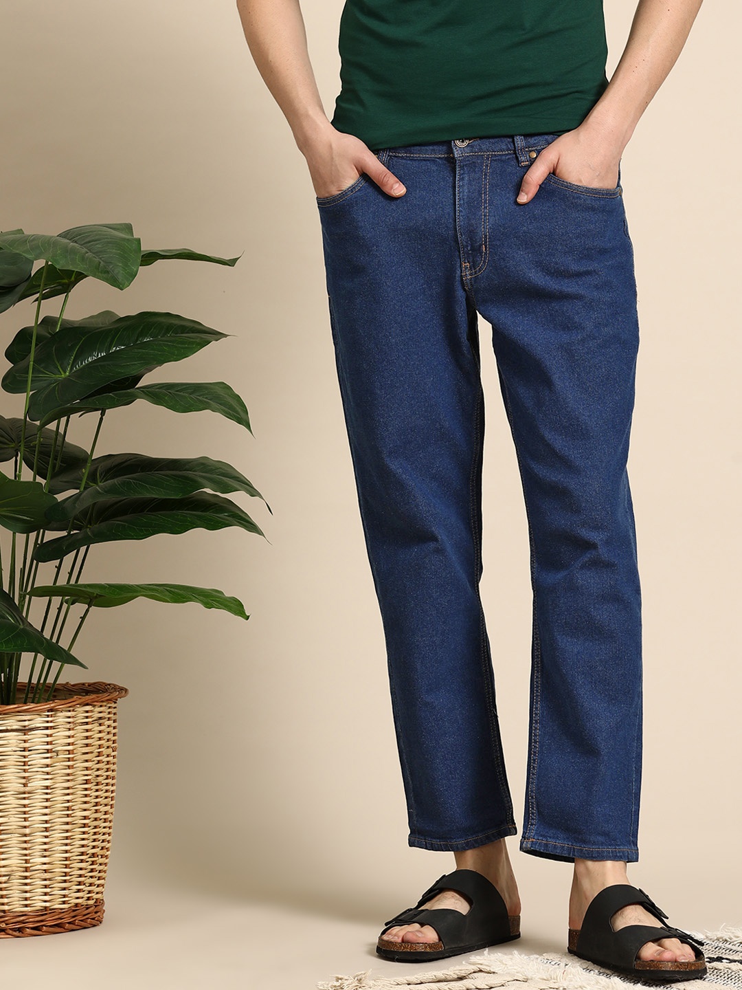 

Mast & Harbour Men Relaxed Fit Jeans, Blue