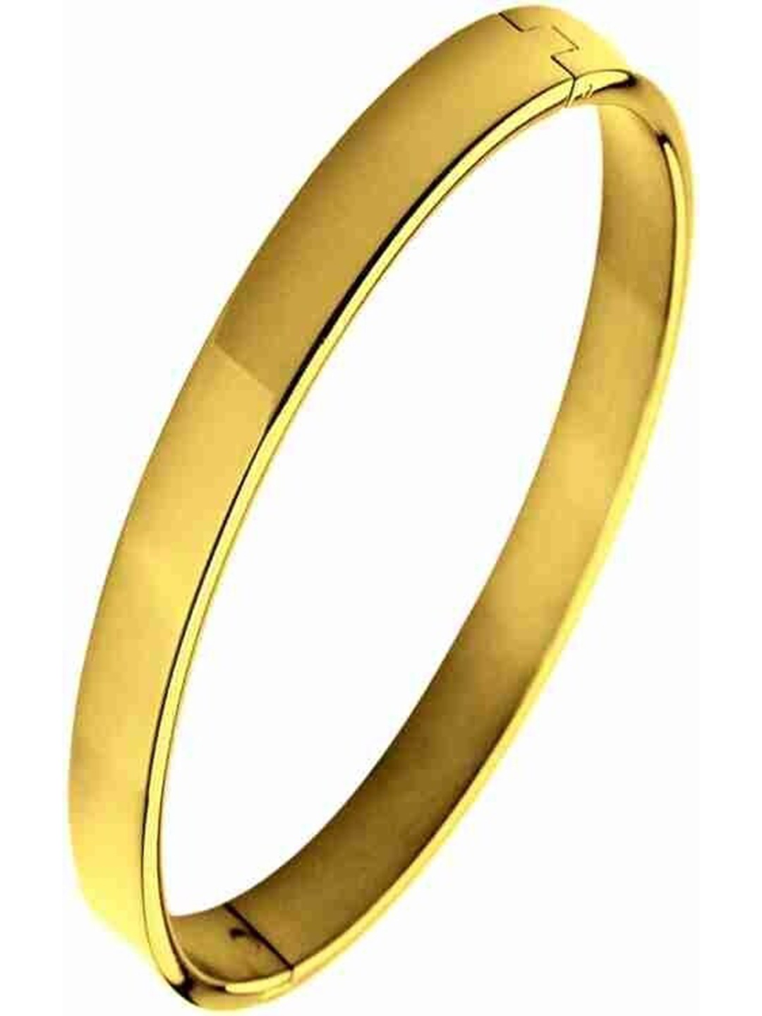 

KARISHMA KREATIONS Unisex Gold-Plated Stainless Steel Kada Bracelet