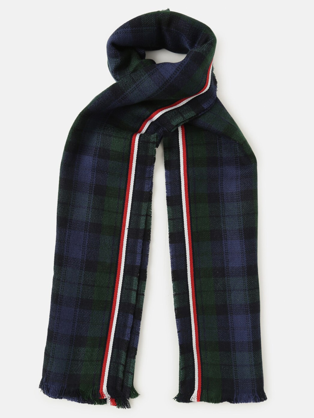 

Tommy Hilfiger Women Checked Scarf, Navy blue