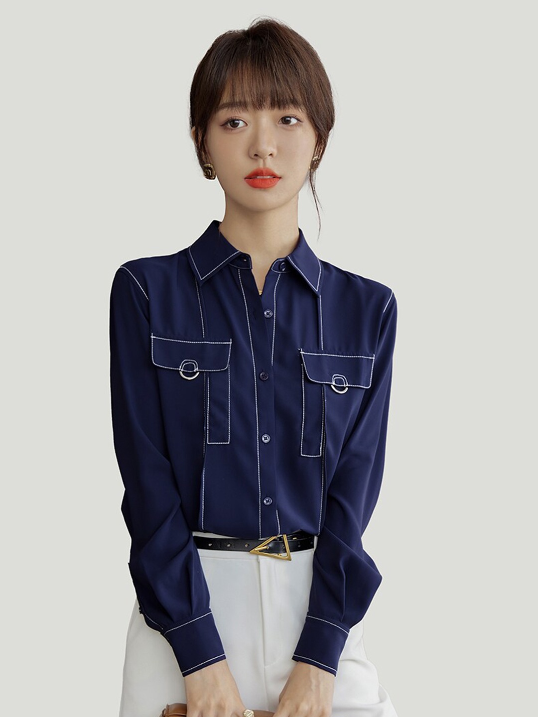 

JC Collection Regular Fit Casual Shirt, Blue