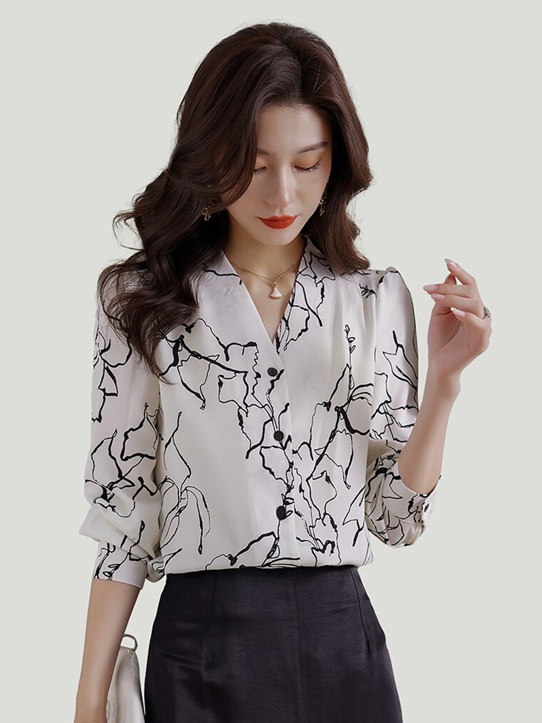 

JC Collection Floral Printed Regular Fit Casual Shirt, White