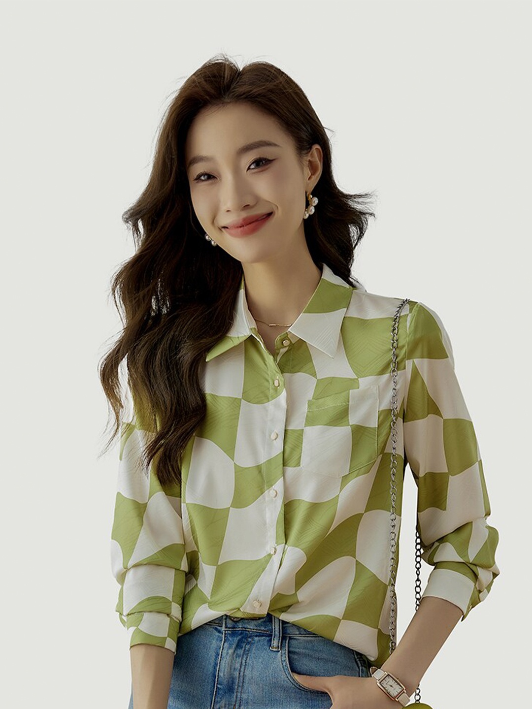 

JC Collection Buffalo Checked Casual Shirt, Green