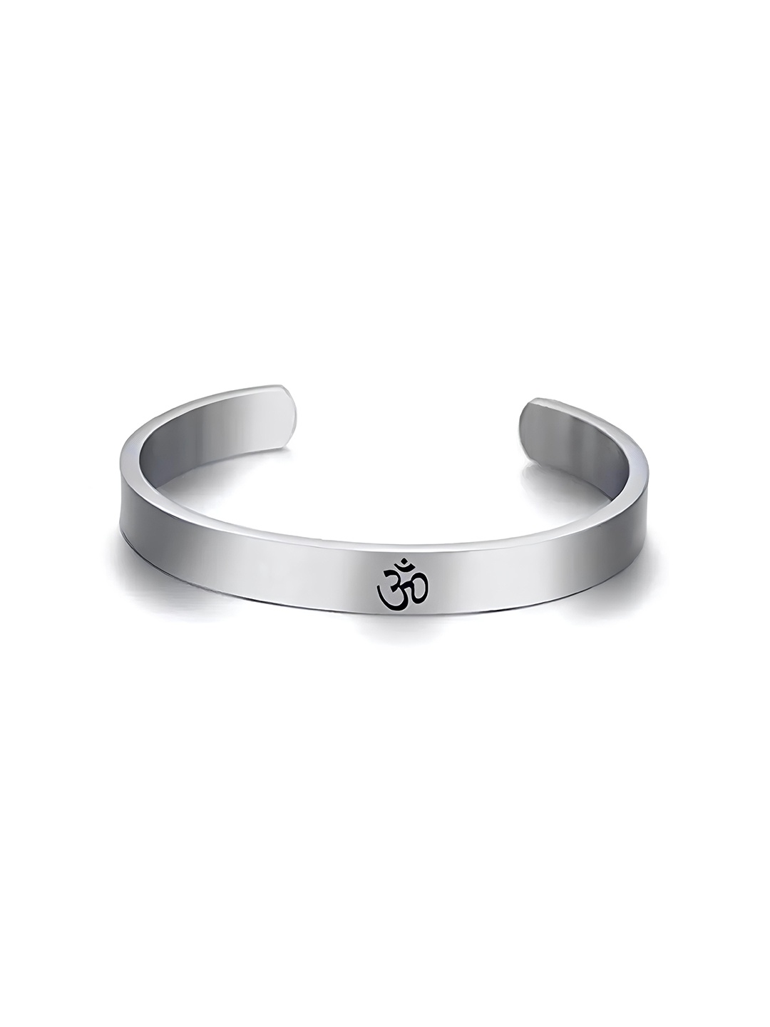 

KARISHMA KREATIONS Unisex Silver-Plated Kada Bracelet