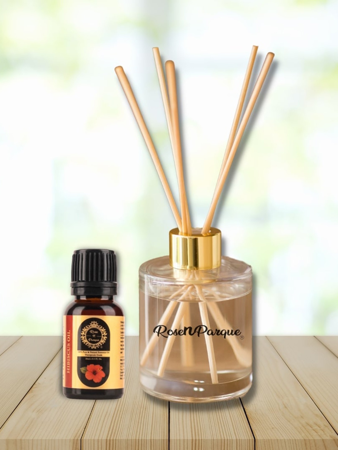 

ROSENPARQUE Hibiscus Reed Diffuser for Air Purifier & Aroma Therapy Relaxation 15 ML, Na