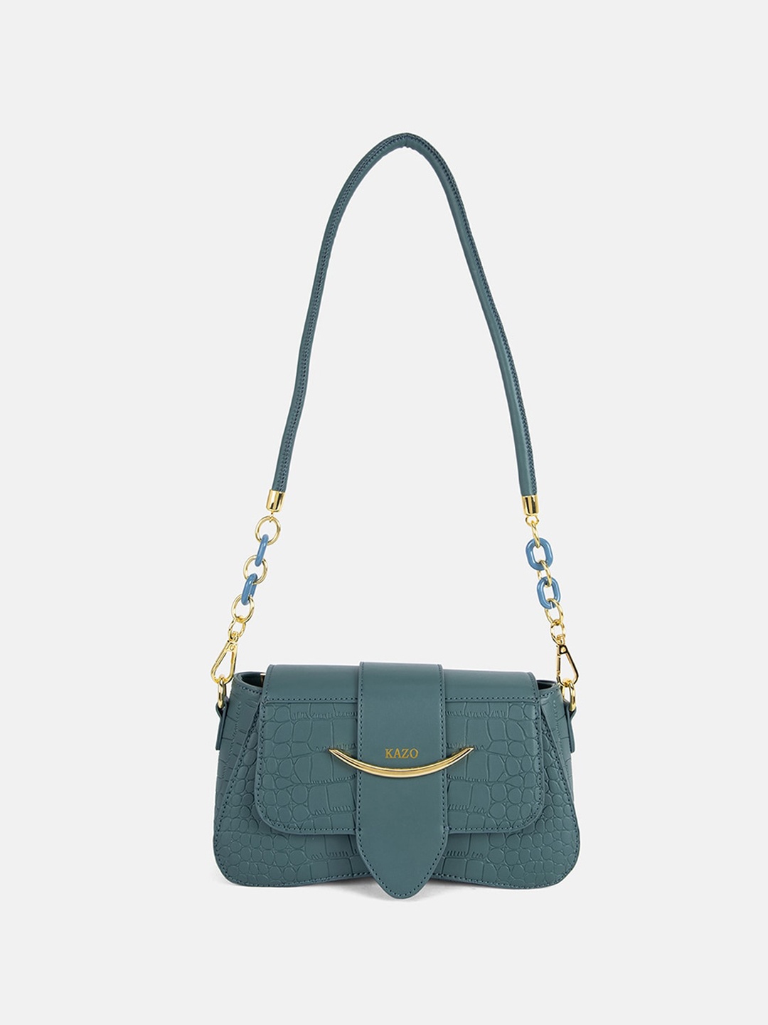 

Kazo Green PU Structured Sling Bag