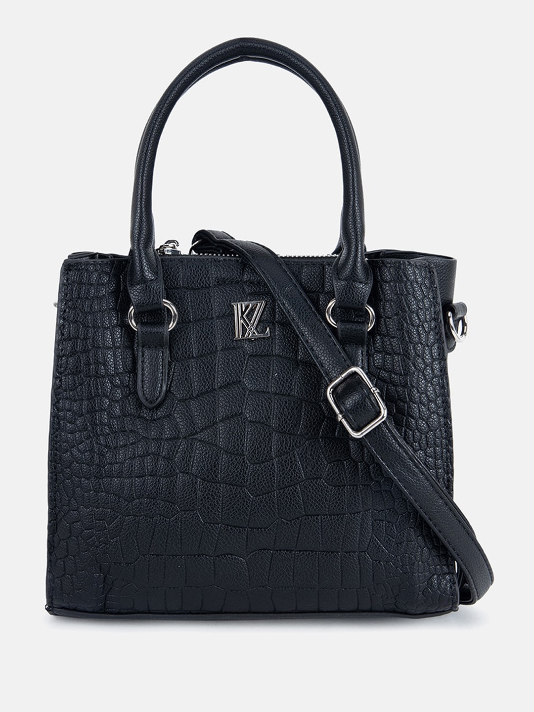 

Kazo Textured Structured Handheld Bag, Black