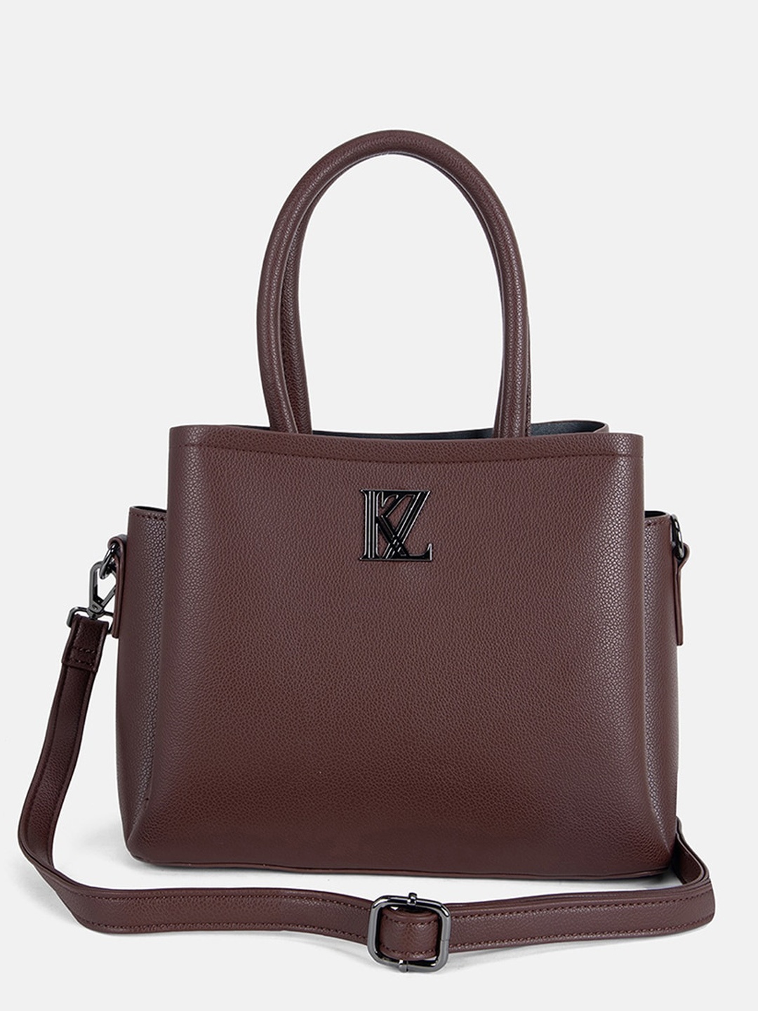 

Kazo Textured PU Structured Handheld Bag, Brown