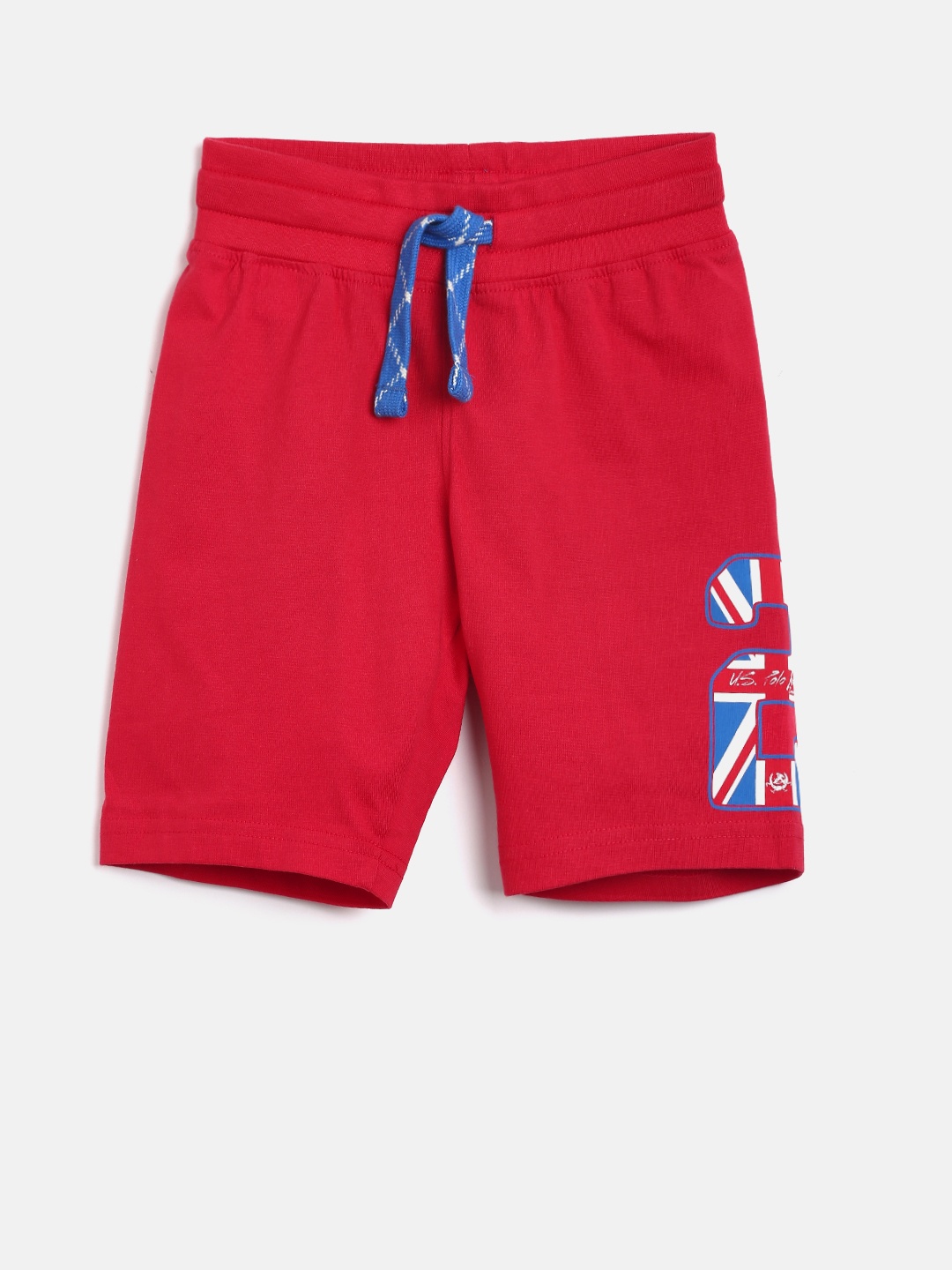 

U.S. Polo Assn. Kids Boys Red Solid Regular Fit Shorts