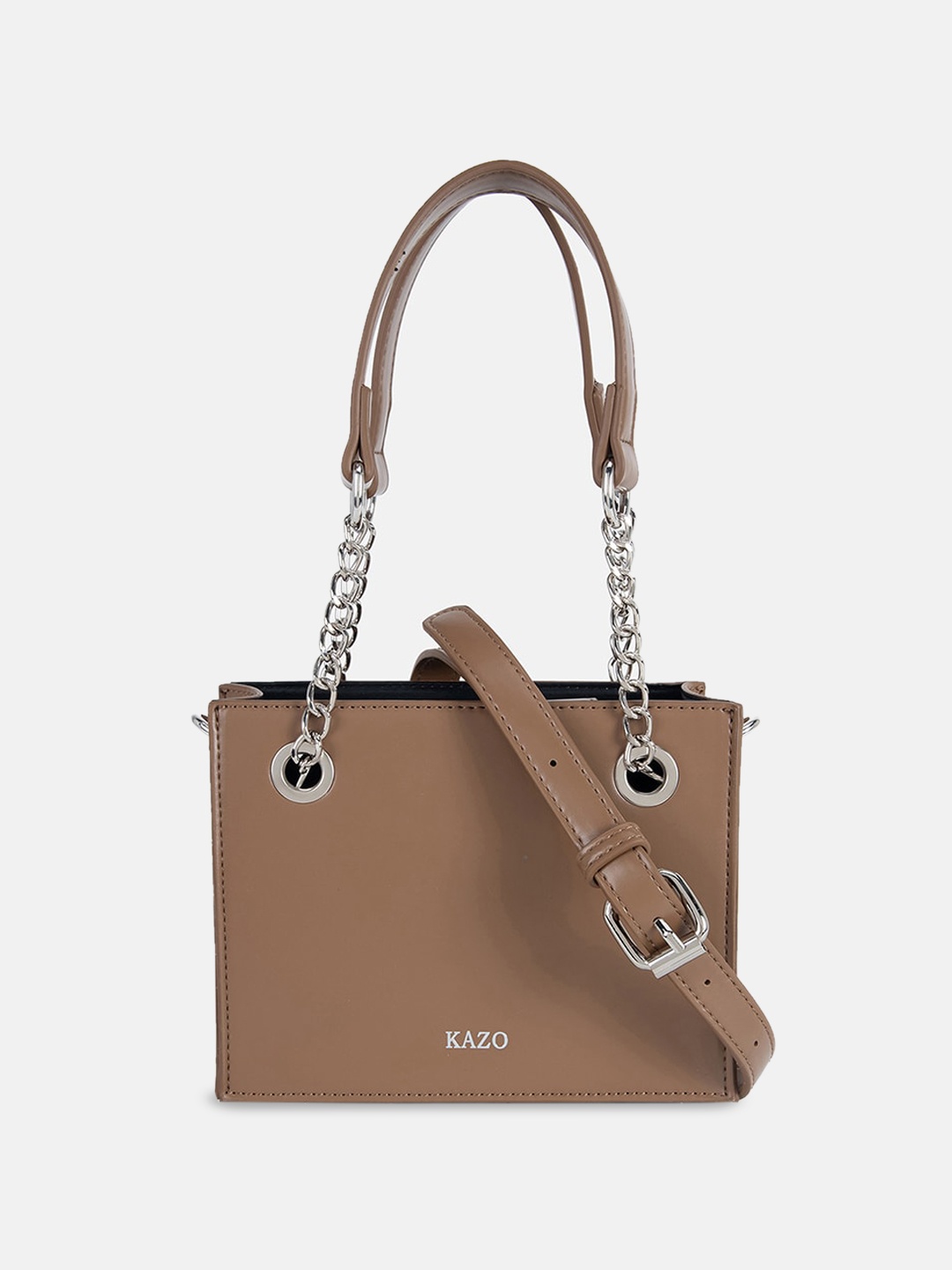 

Kazo PU Structured Sling Bag, Brown