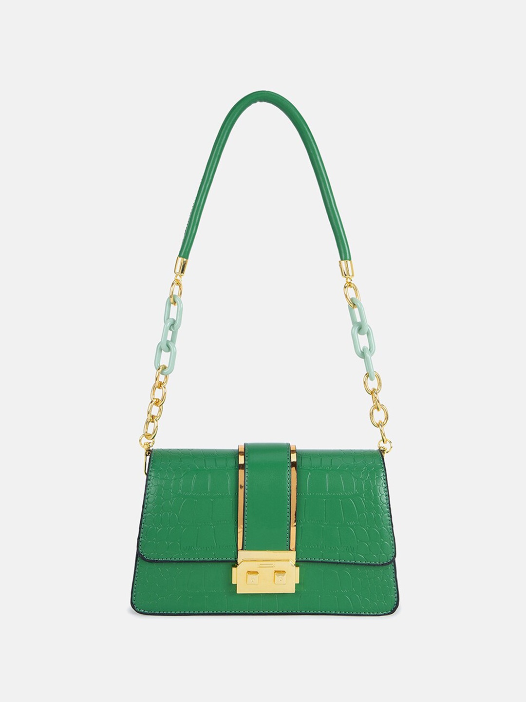 

Kazo PU Structured Sling Bag, Green