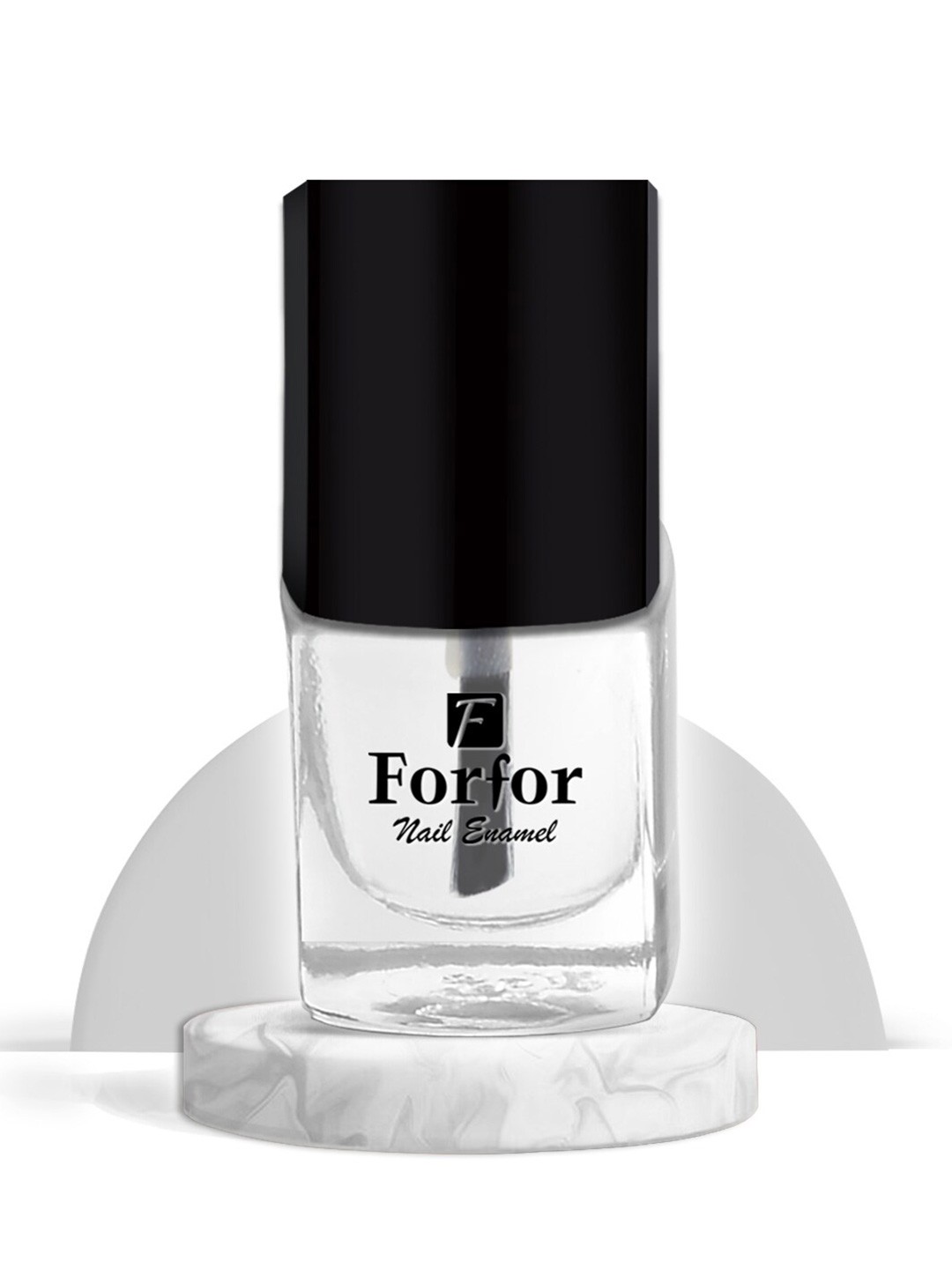 

FORFOR Set Of 2 Trendy Nail Enamel With Free Nail Wipes-5ml Each-Transperent14-Base Coat19, Multi