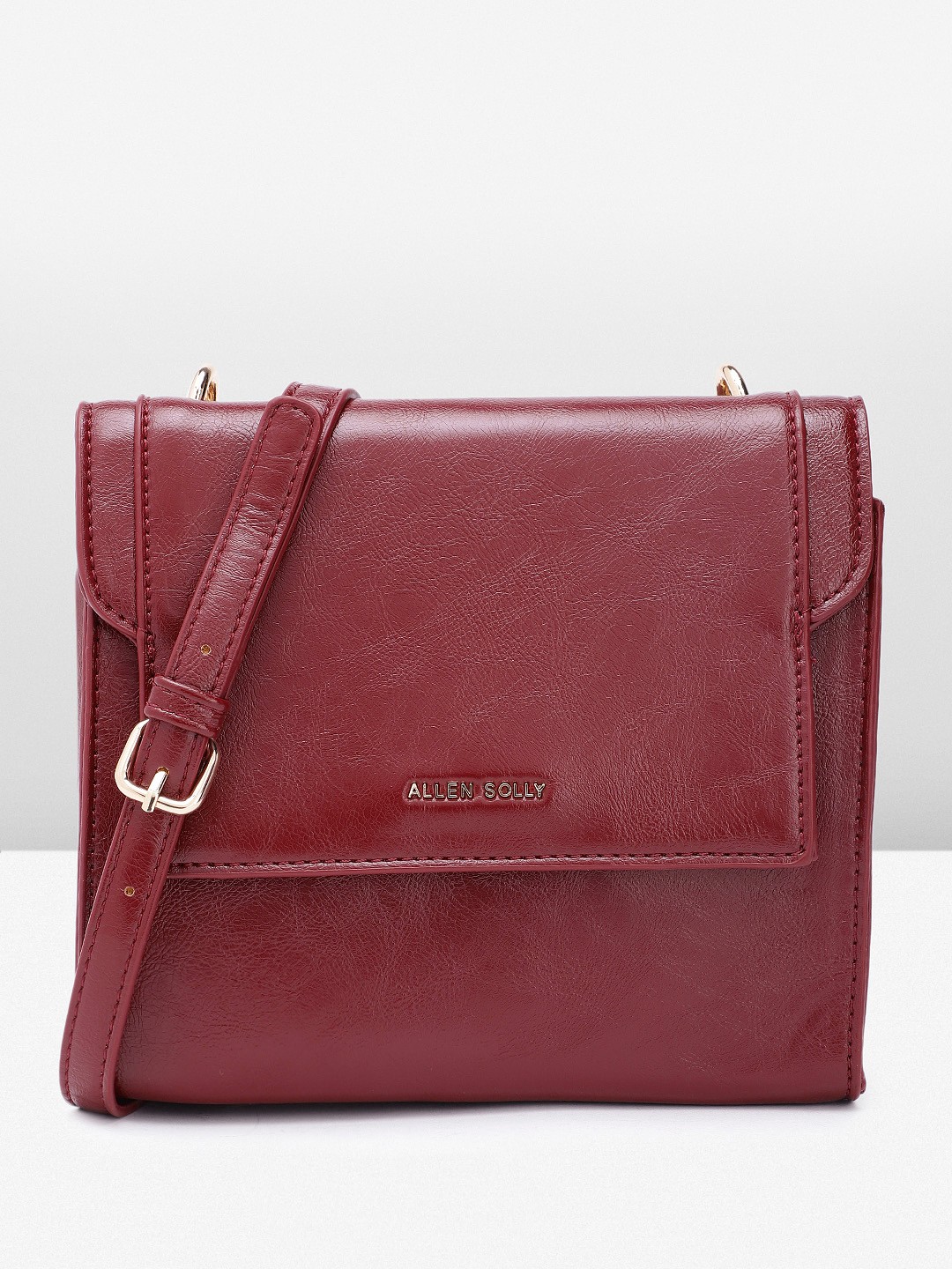 

Allen Solly Structured Sling Bag, Red