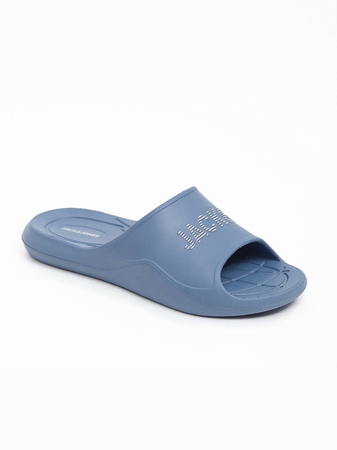 

Jack & Jones Men Printed Croslite Sliders, Blue